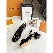 Louis Vuitton Leather Block Heels Party Black - 3