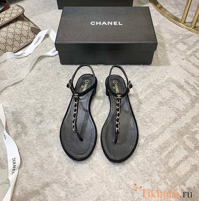Chanel Sandals Black 03 - 1