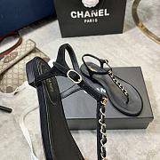 Chanel Sandals Black 03 - 6