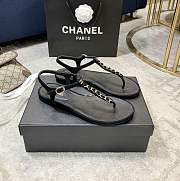 Chanel Sandals Black 03 - 4