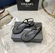 Chanel Sandals Black 03 - 2