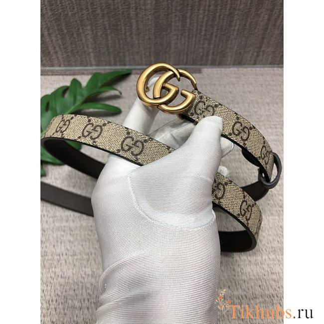 Gucci Double G Gold Belt 2cm - 1