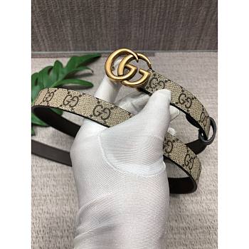 Gucci Double G Gold Belt 2cm