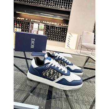 Dior B27 Low Top Sneaker Smooth Calfskin Navy Blue