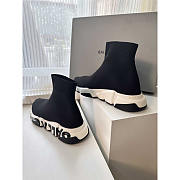 Balenciaga Speed Graffiti Sneaker Black - 5