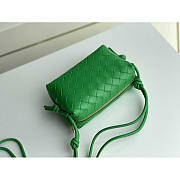 Bottega Veneta Mini Loop Camera Bag Green 17x10x6cm - 2