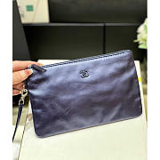 Chanel 22 Handbag Blue Metallic Bag 39x42x8cm - 4