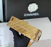 Chanel Evening Bag Gold Metal Gold 18cm - 5