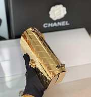 Chanel Evening Bag Gold Metal Gold 18cm - 3