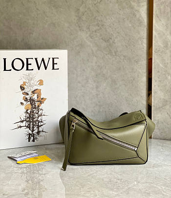 Loewe Small Puzzle Bag Khaki Green 24x16x10.5cm