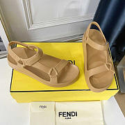 Fendi Hiker Sandal Rubber Brown - 3