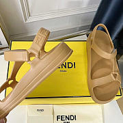 Fendi Hiker Sandal Rubber Brown - 4