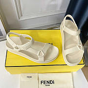 Fendi Hiker Sandal Rubber White - 4