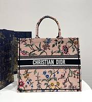 Dior Large Book Tote Natural Multicolor Raffia 42cm - 1