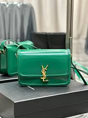 YSL Solferino Medium Gold Green 23x16x6cm - 1