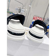 Dior D-Wander Sandals Technical Fabric Oblique Print Dark Blue - 3