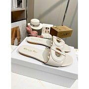 Dior D-Club Slide Calfskin White - 3