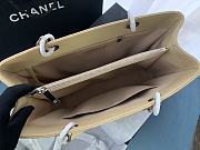 Chanel Shopping Tote Caviar Silver Beige 33x24x13cm - 3