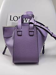 Loewe Compact Hammock Bag Purple 20x19x14cm - 5