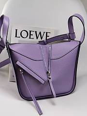 Loewe Compact Hammock Bag Purple 20x19x14cm - 4