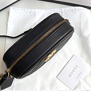 Gucci Marmont Mini Shoulder Bag Black 18x12x6cm - 5