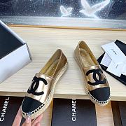 Chanel Espadrilles Gold & Black  - 3