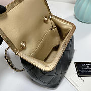 Chanel Magnet Buckle Black Bag 22x15x9cm - 4