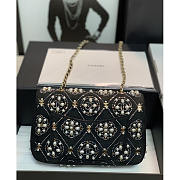 Chanel SS2022 Spring and Summer New Series Chain Black 20x15.5x6cm - 2