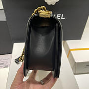 Chanel LeBoy Python Skin Shoulder Bag Black Gold 25cm - 4