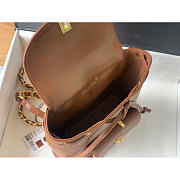 Chanel Backpack Lambskin Duma Gold Hardware Brown 21x10x20.5cm - 5
