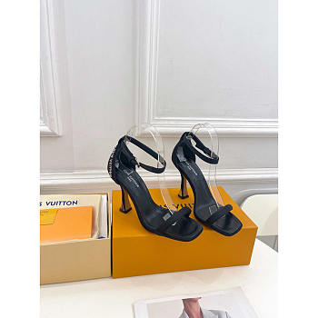 Louis Vuitton LV Sparkle Sandal Black Heel 9.5cm