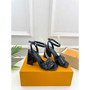 Louis Vuitton LV Shake Sandal Black Heel 9.5cm - 1