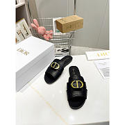 Dior 30 Montaigne Slide Calfskin Black - 6