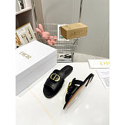 Dior 30 Montaigne Slide Calfskin Black - 3