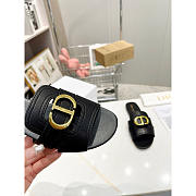 Dior 30 Montaigne Slide Calfskin Black - 2