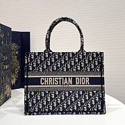 Dior Medium Book Tote Oblique Dark Blue 36.5cm - 1