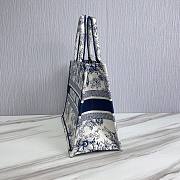 Dior Medium Book Tote Blue White 36.5cm - 6