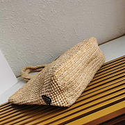 Prada Raffia Tote Bag Natural 40x34x16cm - 5