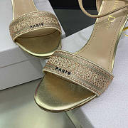 Dior Dway Heeled Sandal Gold-Tone 6.5cm and 10cm - 5