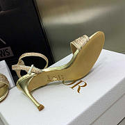 Dior Dway Heeled Sandal Gold-Tone 6.5cm and 10cm - 2