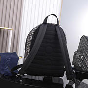 Dior Backpack Rider Beige and Black Oblique Jacquard 30x42x15cm - 3