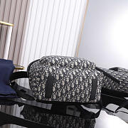 Dior Backpack Rider Beige and Black Oblique Jacquard 30x42x15cm - 5