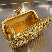 Bottega Veneta Knot Gold 20x12x5.5cm - 4