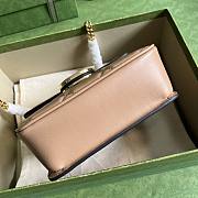 Gucci Deco Mini Shoulder Bag Rose Beige 18x14.5x8cm - 5