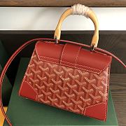 Goyard Mini Saigon Red Size 21 × 14 × 9 cm - 2