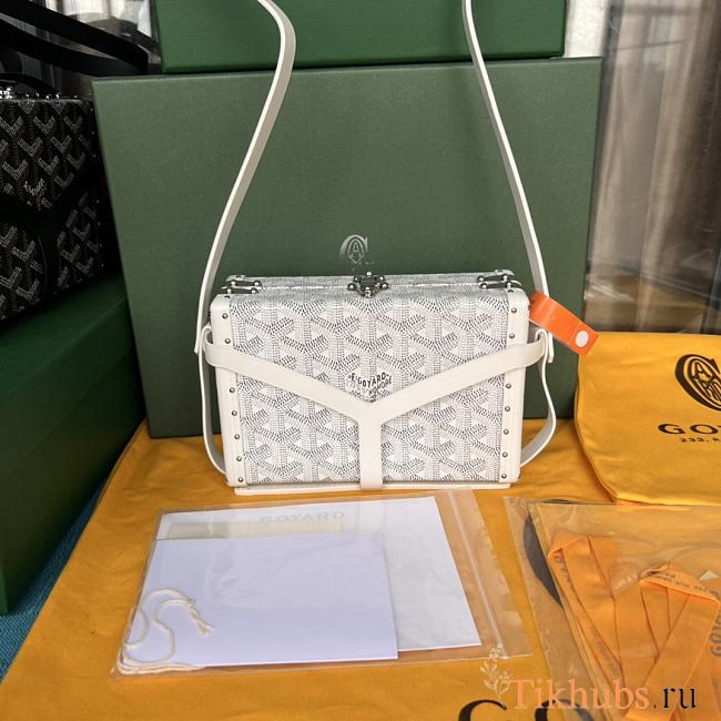 Goyard Menaudiere Trunk White Bag 17x11.5x5.5cm - 1