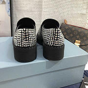 Prada Crystal-embellished Leather Loafers  - 5