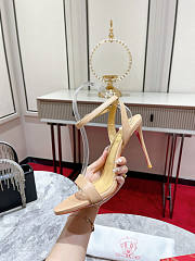 Christian Louboutin Queen Ankle Strap Sandal Beige Heel 10cm - 2