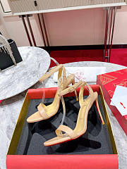 Christian Louboutin Queen Ankle Strap Sandal Beige Heel 10cm - 5