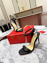 Christian Louboutin Queen Ankle Strap Sandal Black Heel 10cm - 3